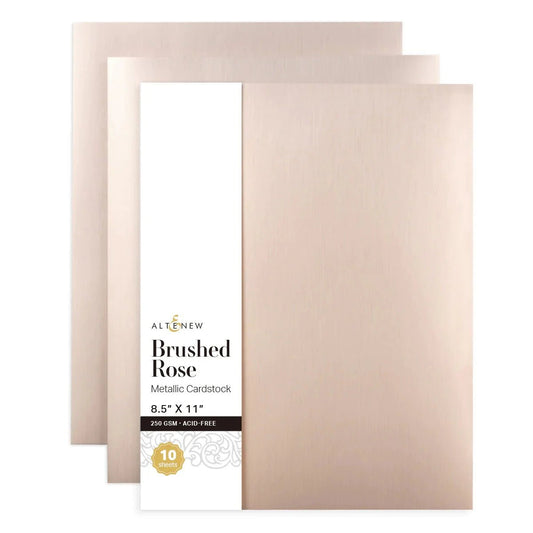 Altenew - Metallic Cardstock - Brushed/Matte Rose Gold (1/sheet) - The Crafty Kiwi