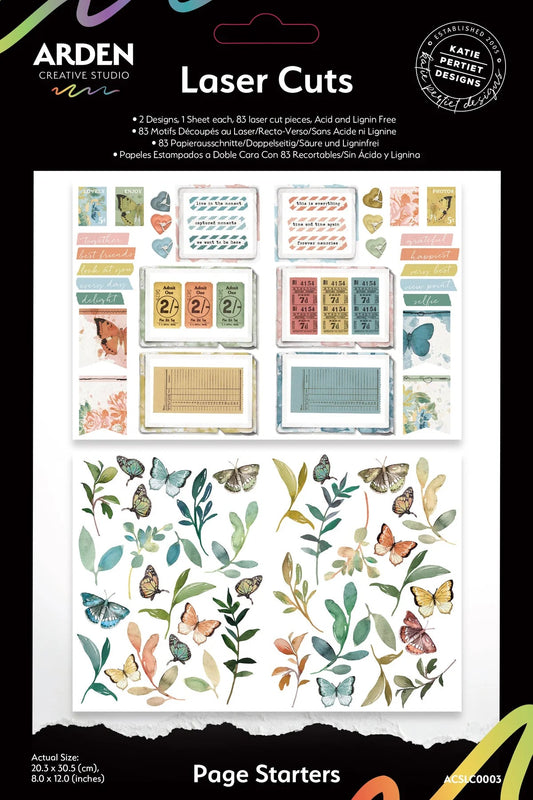 Arden Creative Studio - "Page Starters" Laser Cuts - The Crafty Kiwi
