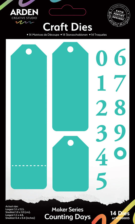 Arden Creative Studio - Season of Joy - Counting Days - Craft Die Set - The Crafty Kiwi