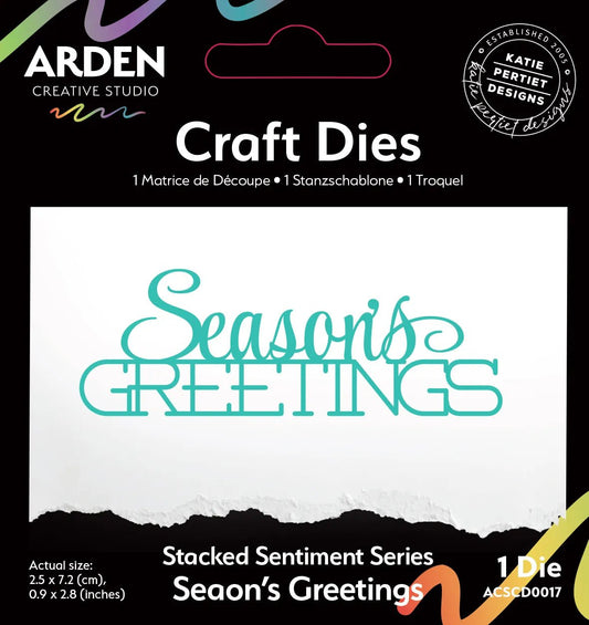 Arden Creative Studio - Season of Joy - Season’s Greetings - Craft Die Set - The Crafty Kiwi