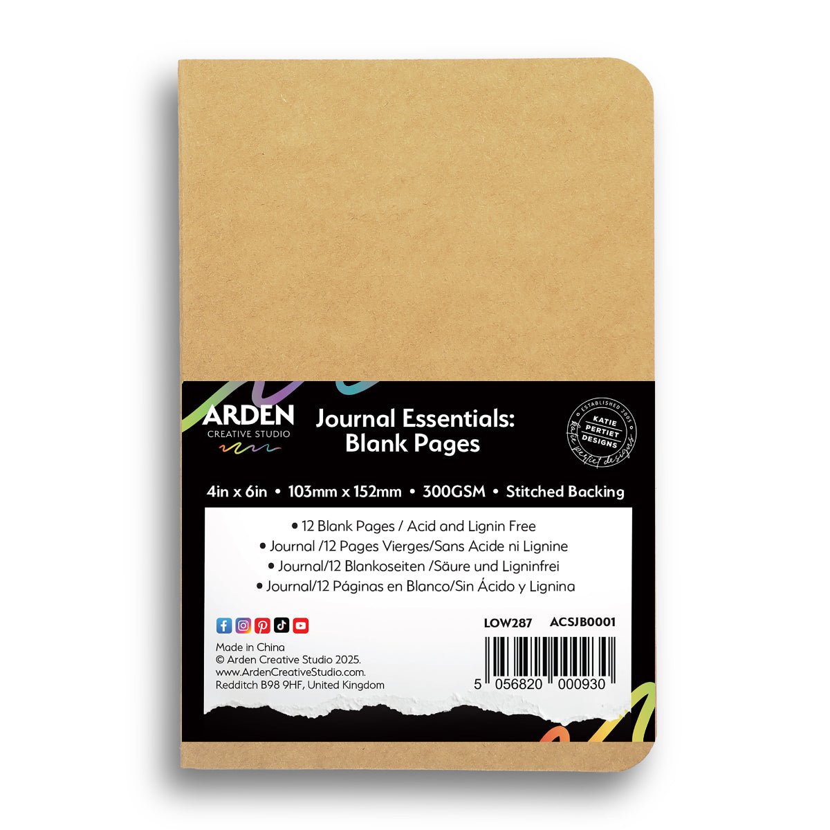 Arden Creative Studio - Vintage Maker - Journal Essentials - Blank Pages - The Crafty Kiwi
