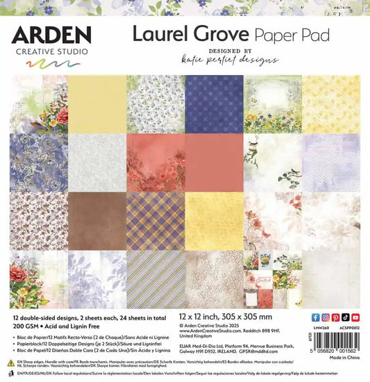 Arden - Laurel Grove - 12x12 Paper Pack - The Crafty Kiwi