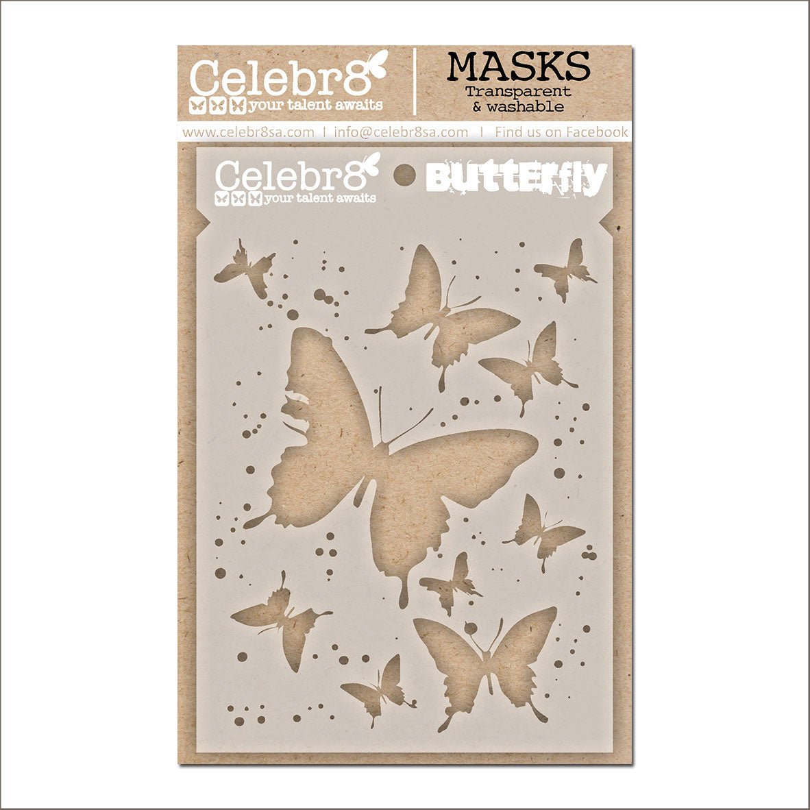 Celebr8 - Nostalgia Butterfly Stencil - The Crafty Kiwi