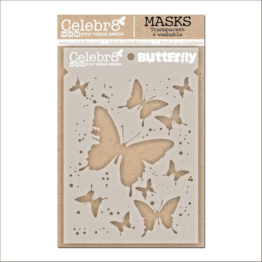 Celebr8 - Nostalgia Butterfly Stencil - The Crafty Kiwi