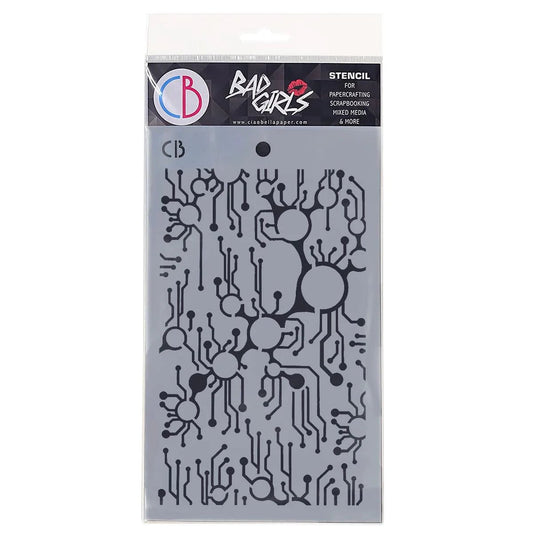 Ciao Bella - Bad Girls Stencil - Metro - The Crafty Kiwi