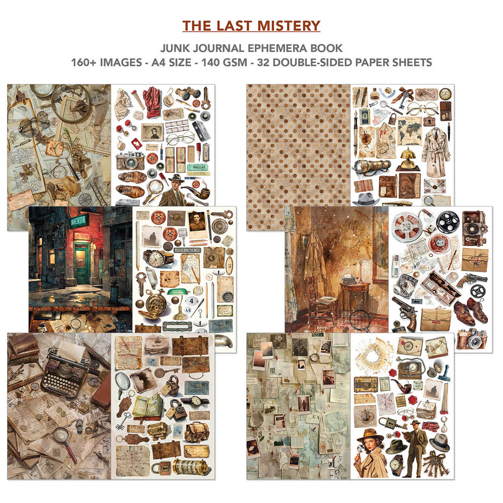 Ciao Bella - Junk Journal & Ephemera Book - The Last Mystery (A4 32/pg)