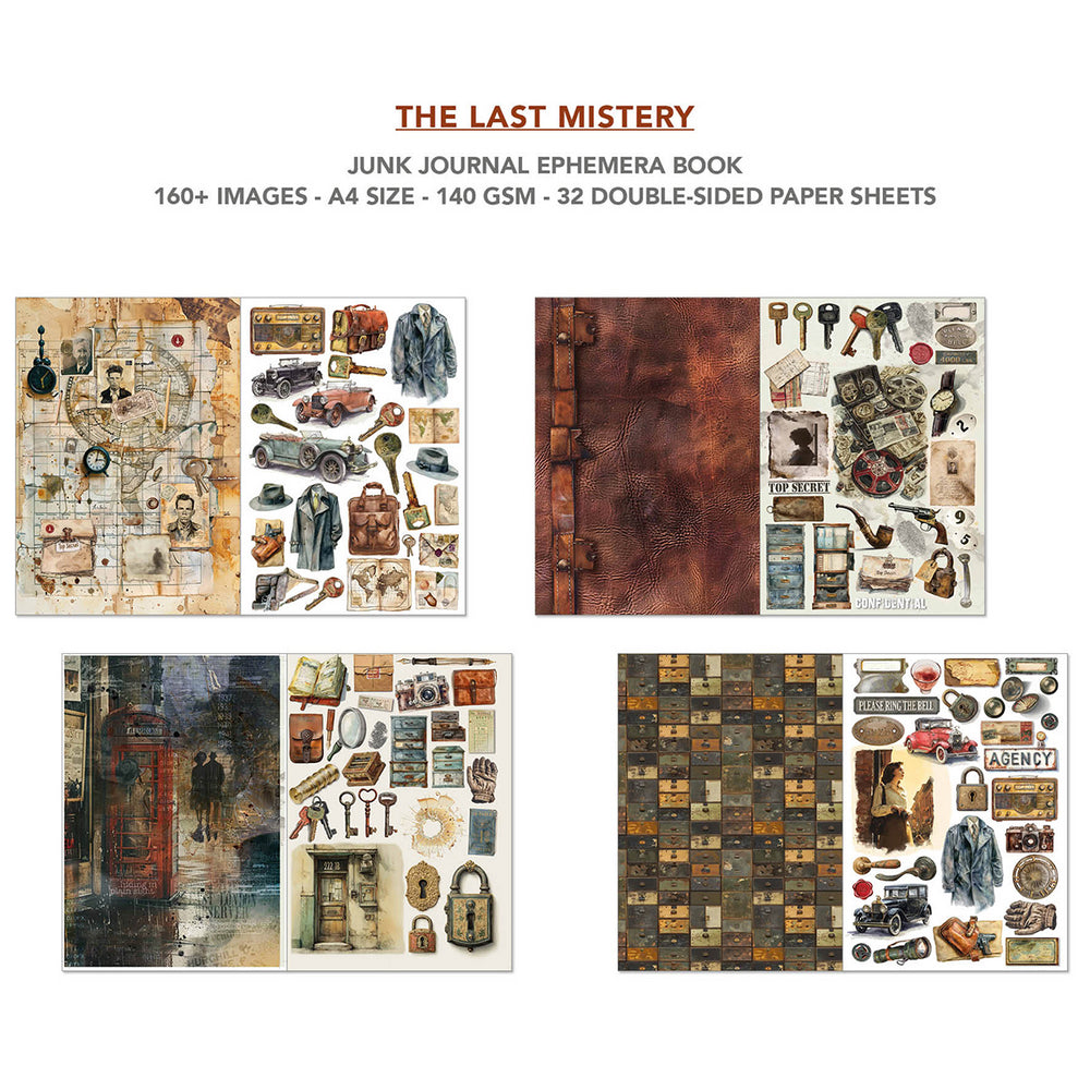 Ciao Bella - Junk Journal & Ephemera Book - The Last Mystery (A4 32/pg)
