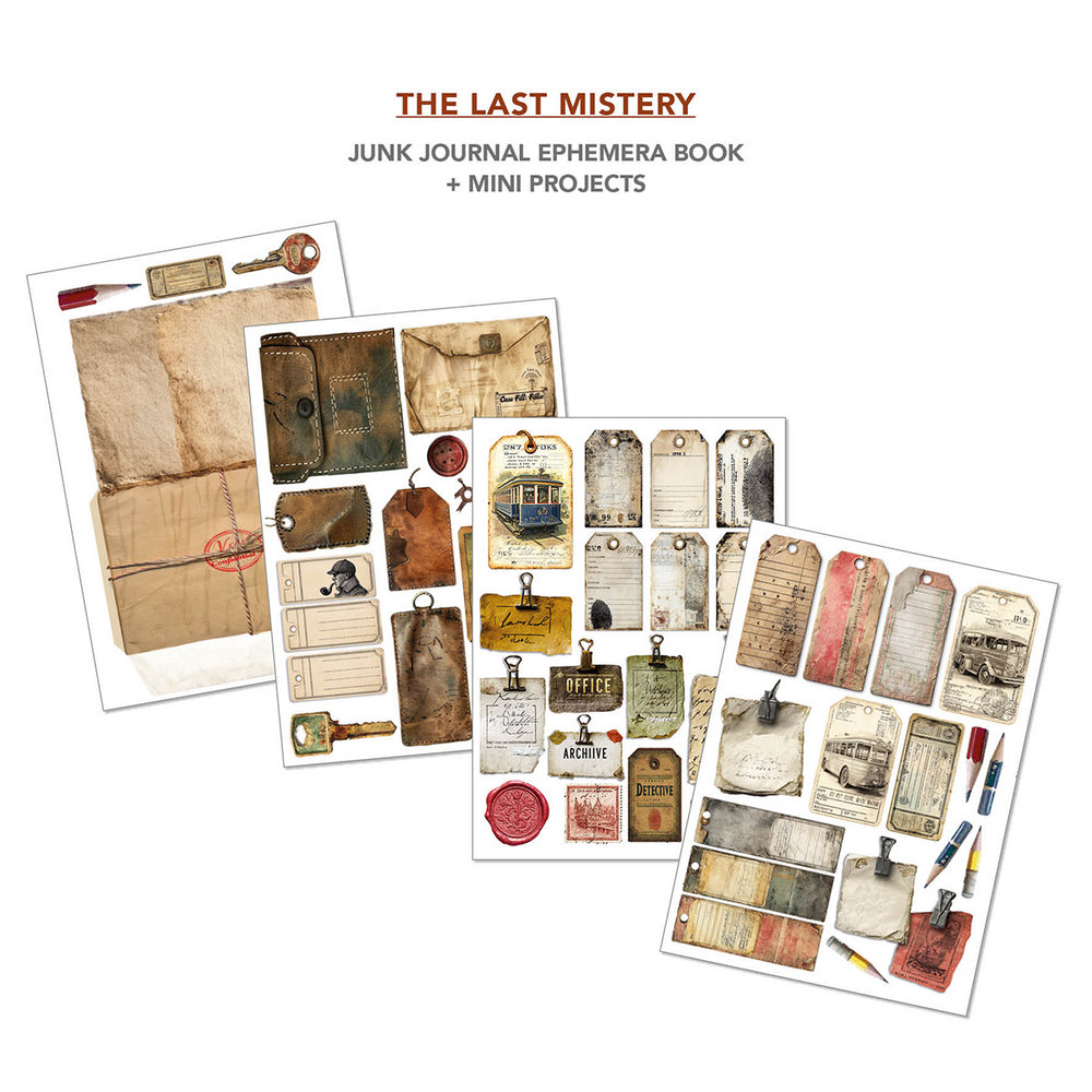 Ciao Bella - Junk Journal & Ephemera Book - The Last Mystery (A4 32/pg)