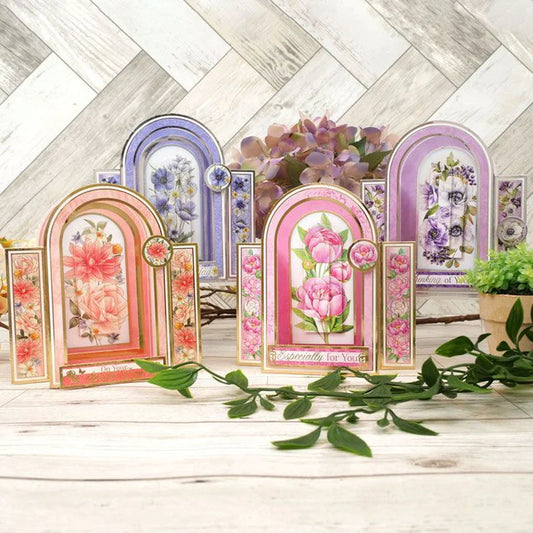 Hunkydory Crafts - Floral Archway Concept Card Kit (4/pack)