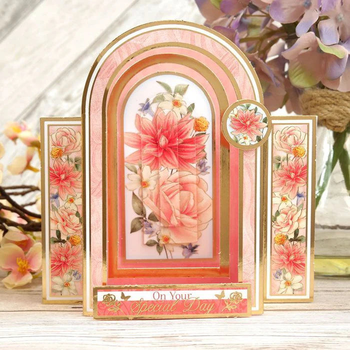 Hunkydory Crafts - Floral Archway Concept Card Kit (4/pack)