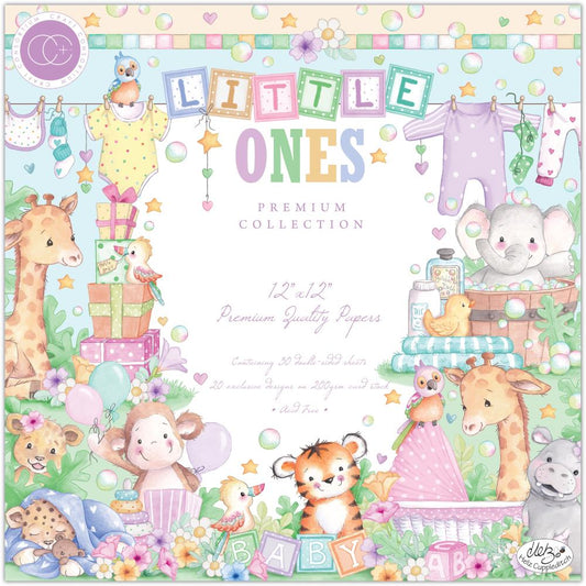 Craft Consortium - Little Ones - 12x12 Paper Pad with Die Cut Elements Bundle - The Crafty Kiwi