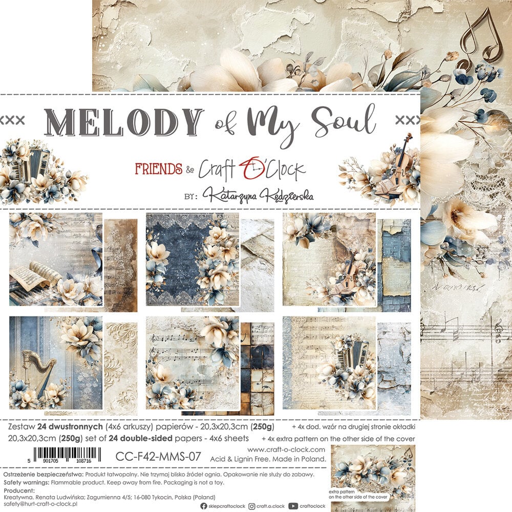 Craft O' Clock - Melody of My Soul - 8x8 Paper Collection