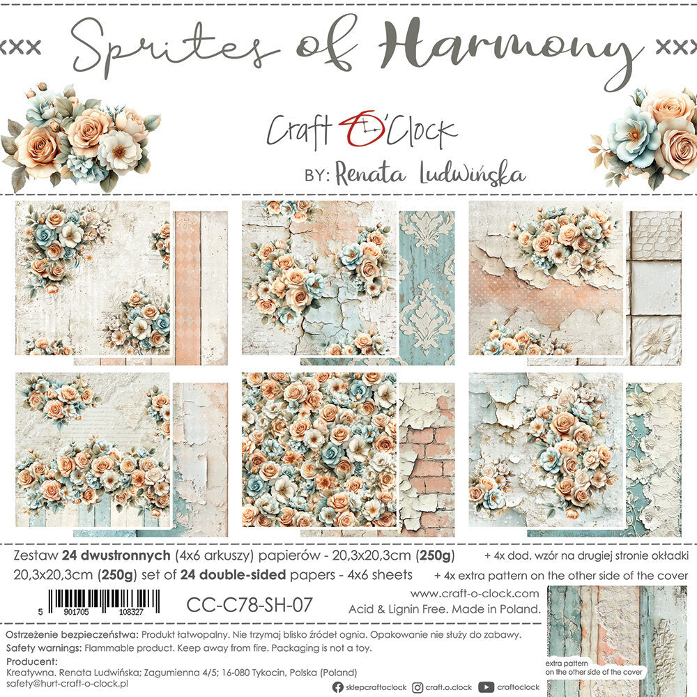 Craft O'Clock - Sprites of Harmonyl - 8x8 Inch Papers Set