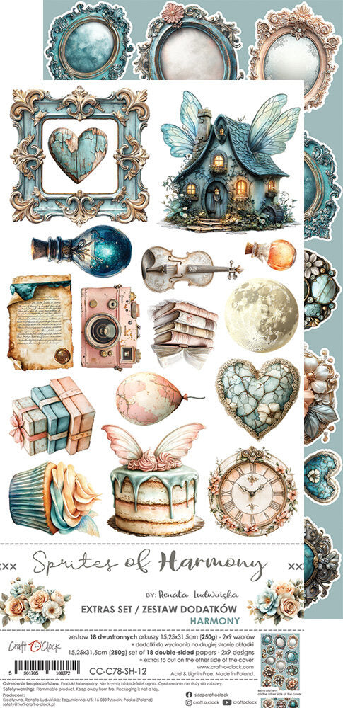 Craft O'Clock - Sprites of Harmony - Die Cut Extras Set Mix