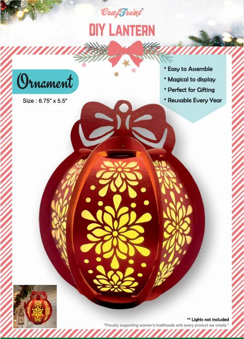 CrafTreat - DIY Paper Lantern - Ornament - The Crafty Kiwi