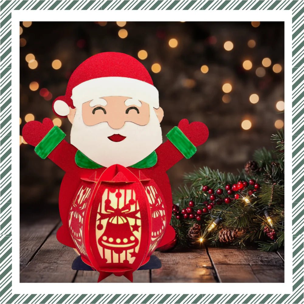 CrafTreat - DIY Paper Lantern - Santa - The Crafty Kiwi