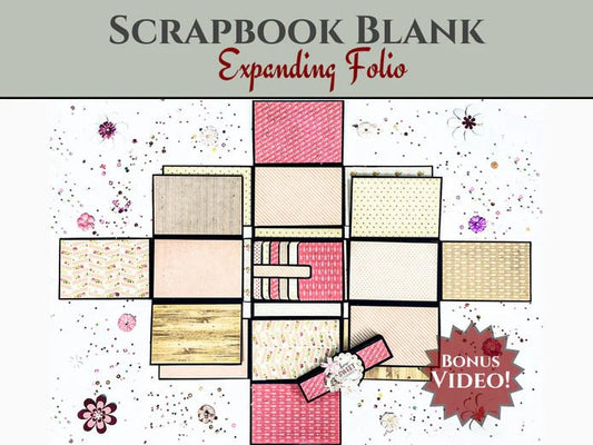 CrafTreat - Expanding Folio Blank - BLACK (1/pack) - The Crafty Kiwi