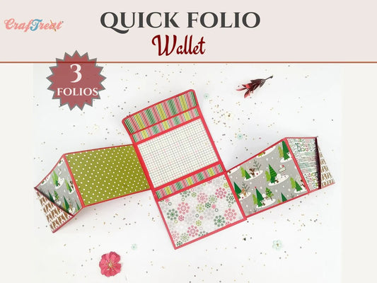 CrafTreat - Quick Folio Wallet - Black, Kraft, White - The Crafty Kiwi