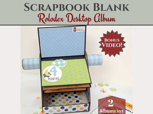 CrafTreat - Rolodex 3D Album - Kraft - The Crafty Kiwi