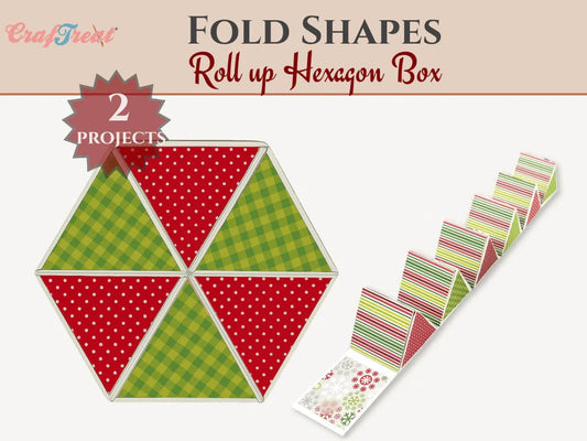 CrafTreat - Scrapbook Hexagon Roll up - White 2pcs - The Crafty Kiwi