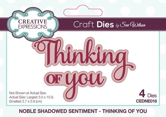 Creative Expressions - Mini Sentiment Die - Thinking of You - The Crafty Kiwi