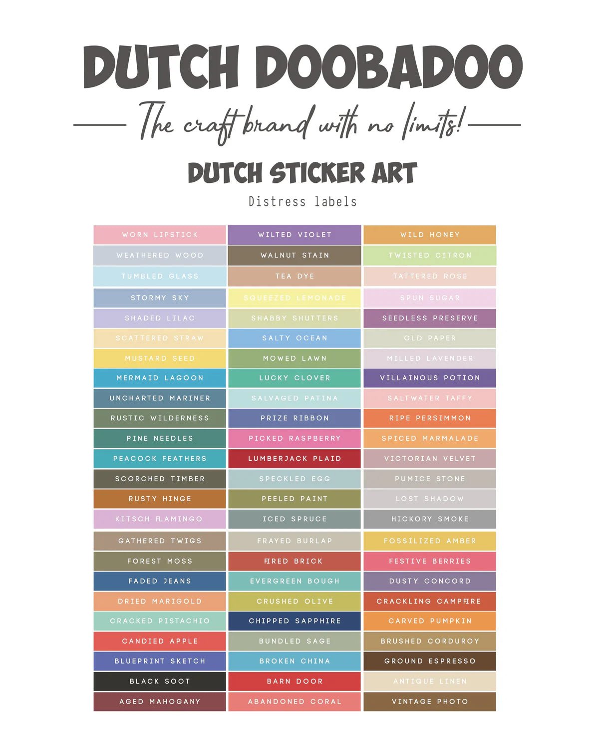 Dutch Label Studio Dutch Doobadoo - Distress Ink Labels – The Crafty Kiwi