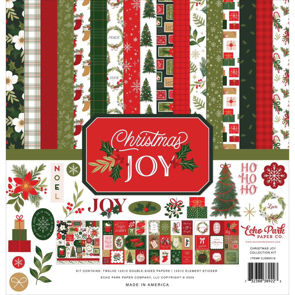 Echo Park - 12x12 Christmas Joy Bundle Kit - The Crafty Kiwi