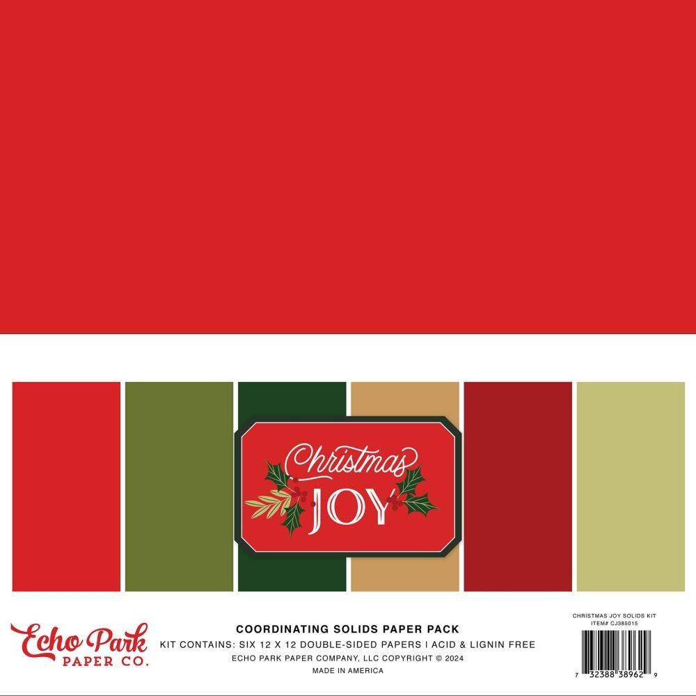 Echo Park - 12x12 Christmas Joy Bundle Kit - The Crafty Kiwi