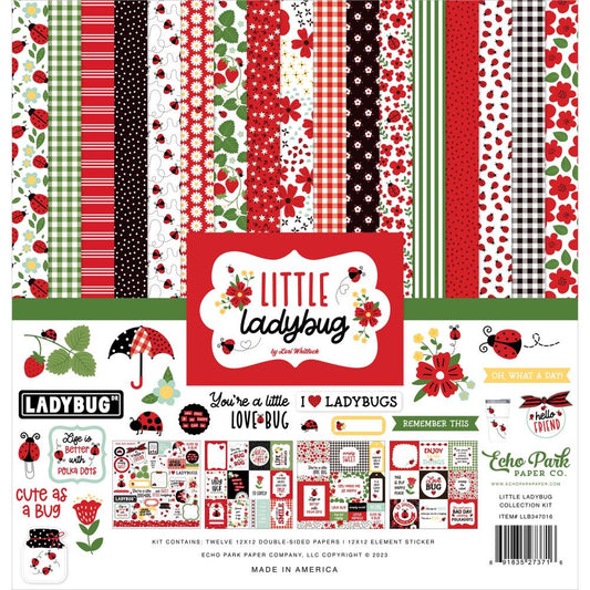 Echo Park - 12x12 Little Ladybug Bundle Kit - The Crafty Kiwi