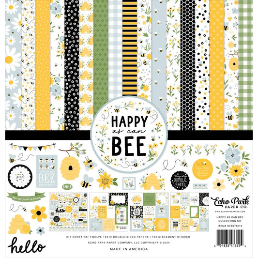 Echo Park - 12x12 Paper Pack - Happy as can Bee - The Crafty Kiwi