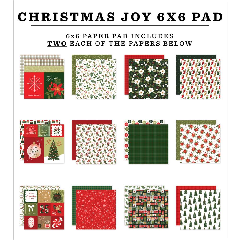 Echo Park - 6x6 Paper Pad - Christmas Joy - The Crafty Kiwi