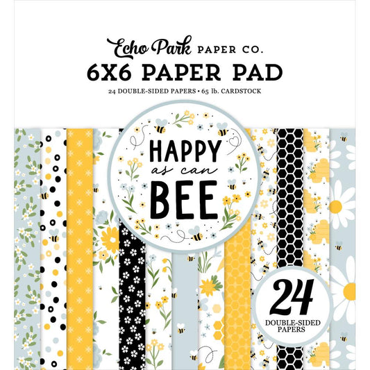 Echo Park - 6x6 Paper Pad - Happy as can Bee - The Crafty Kiwi