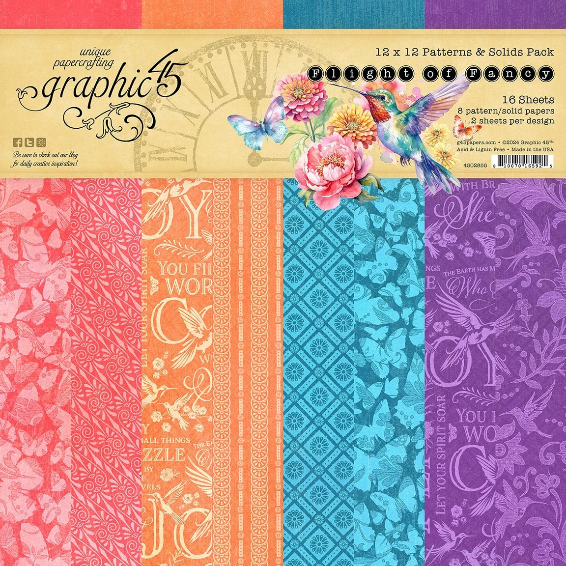 Graphic 45 - Flight of Fantasy Bundle Kit - The Crafty Kiwi