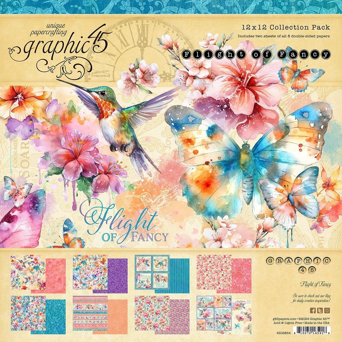 Graphic 45 - Flight of Fantasy Bundle Kit - The Crafty Kiwi