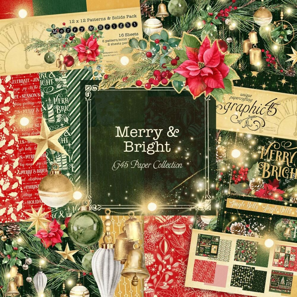 Graphic 45 - Merry & Bright Bundle Kit - The Crafty Kiwi