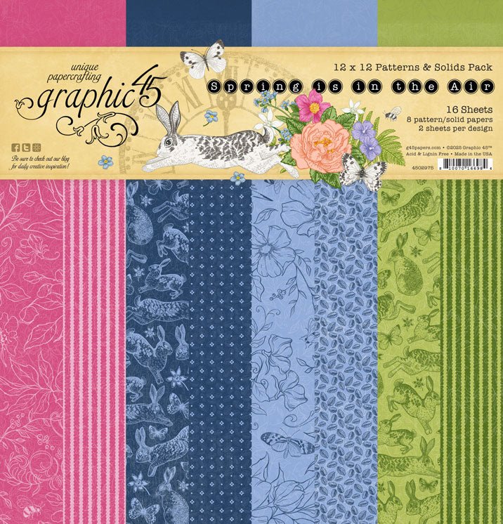 Graphic 45 - Spring is in the Air Bundle Kit (4 products) - The Crafty Kiwi