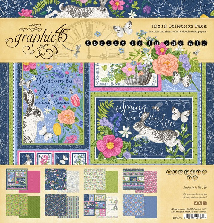 Graphic 45 - Spring is in the Air Bundle Kit (4 products) - The Crafty Kiwi