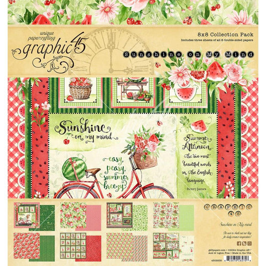 Graphic 45 - Sunshine on my Mind - 8x8 Collection Pack - The Crafty Kiwi