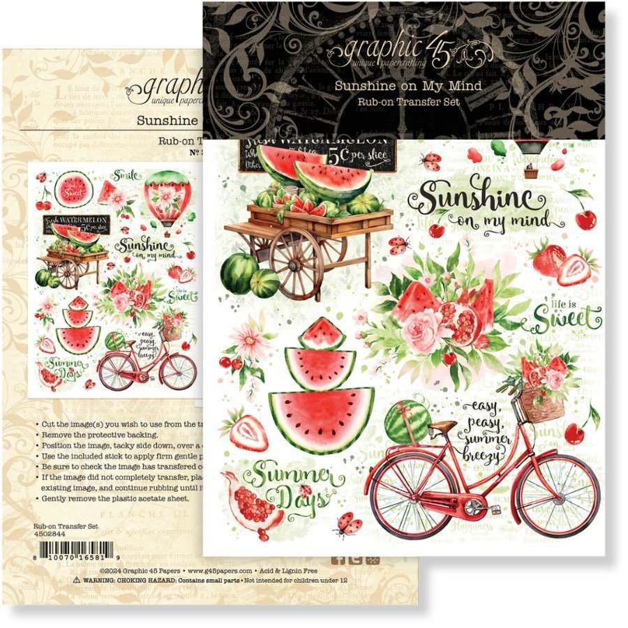 Graphic 45 - Sunshine on my Mind Bundle Kit - The Crafty Kiwi