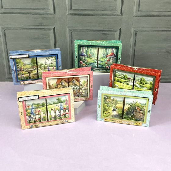 Hunkydory Crafts - Secret Centrepiece - Slider Reveal Card Kit (6/cards)