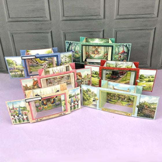 Hunkydory Crafts - Secret Centrepiece - Slider Reveal Card Kit (6/cards)