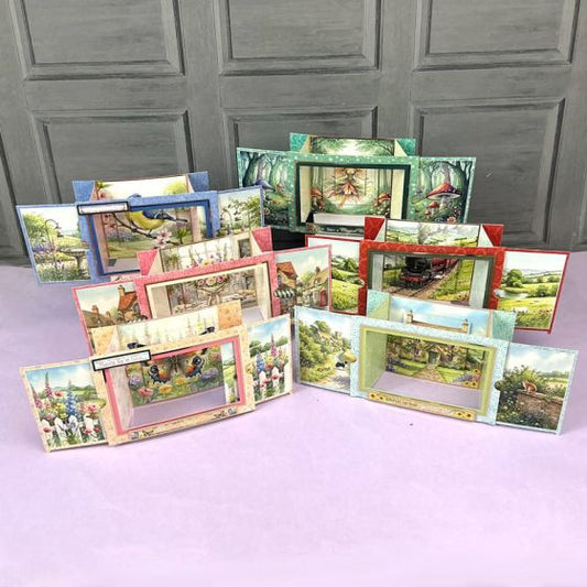 Hunkydory Crafts - Secret Centrepiece - Slider Reveal Card Kit (6/cards)