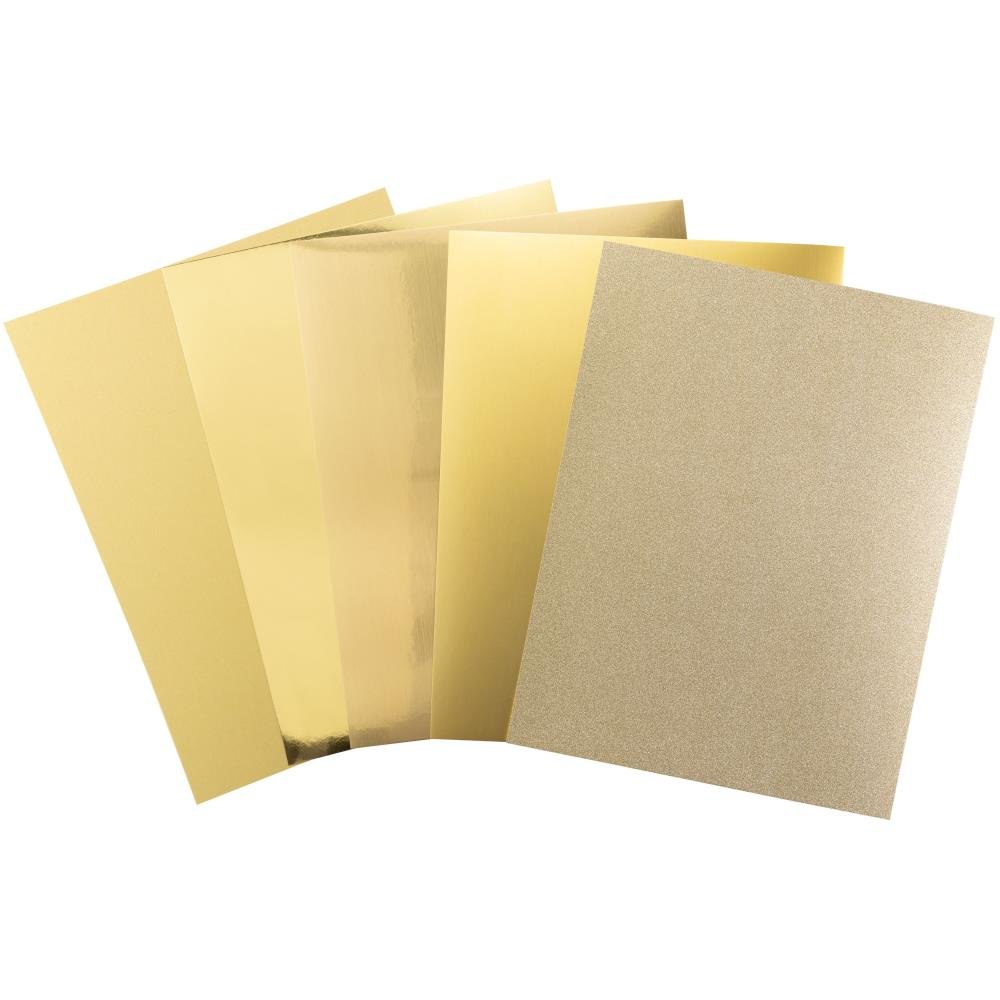 Harmony Paper - Precious Metals Cardstock 8.5"X11" - GOLD - (20/Pkg) - The Crafty Kiwi
