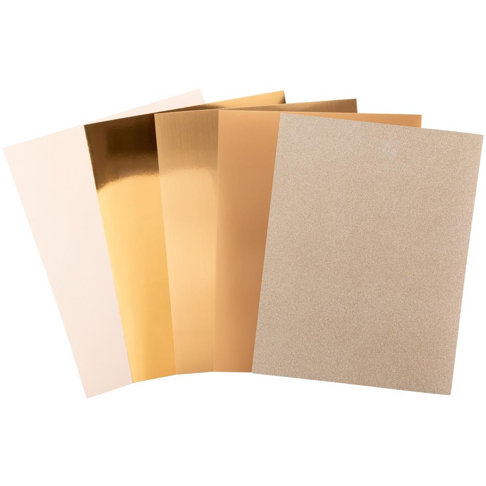 Harmony Paper - Precious Metals Cardstock 8.5"X11" - ROSE GOLD (20/Pkg) - The Crafty Kiwi