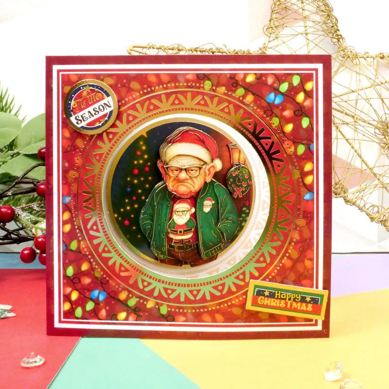 Hunkydory Crafts - Delightful Golden Oldies Festive Fun Decoupage Card Kit - The Crafty Kiwi