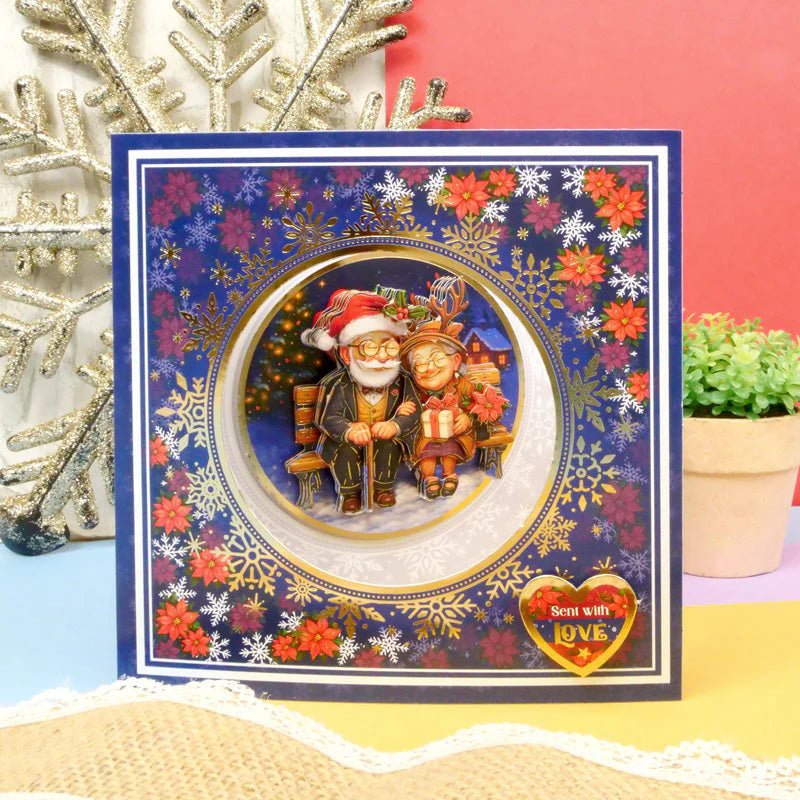 Hunkydory Crafts - Delightful Golden Oldies Festive Fun Decoupage Card Kit - The Crafty Kiwi