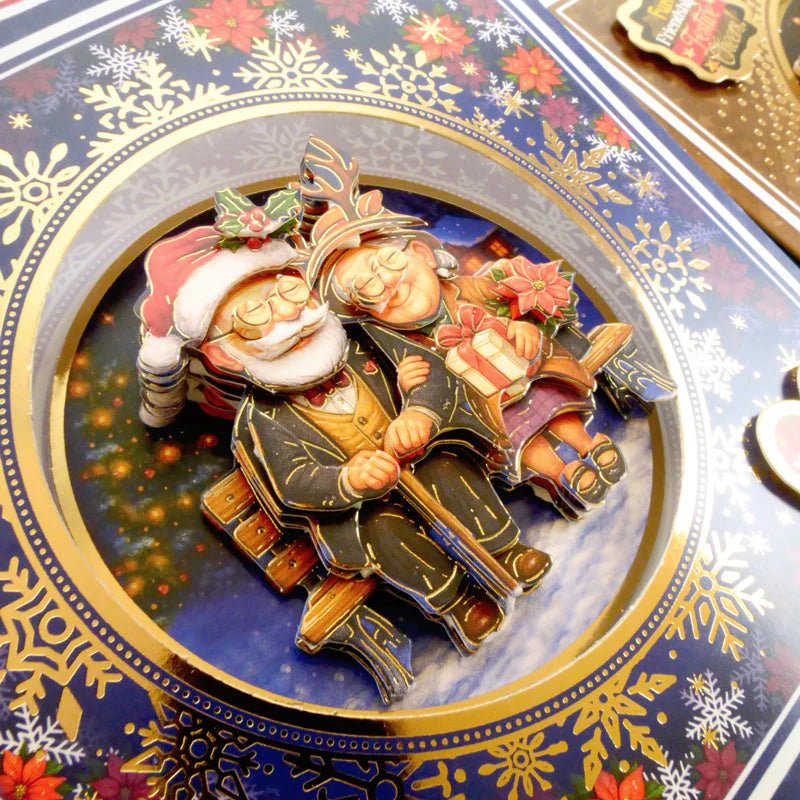 Hunkydory Crafts - Delightful Golden Oldies Festive Fun Decoupage Card Kit - The Crafty Kiwi