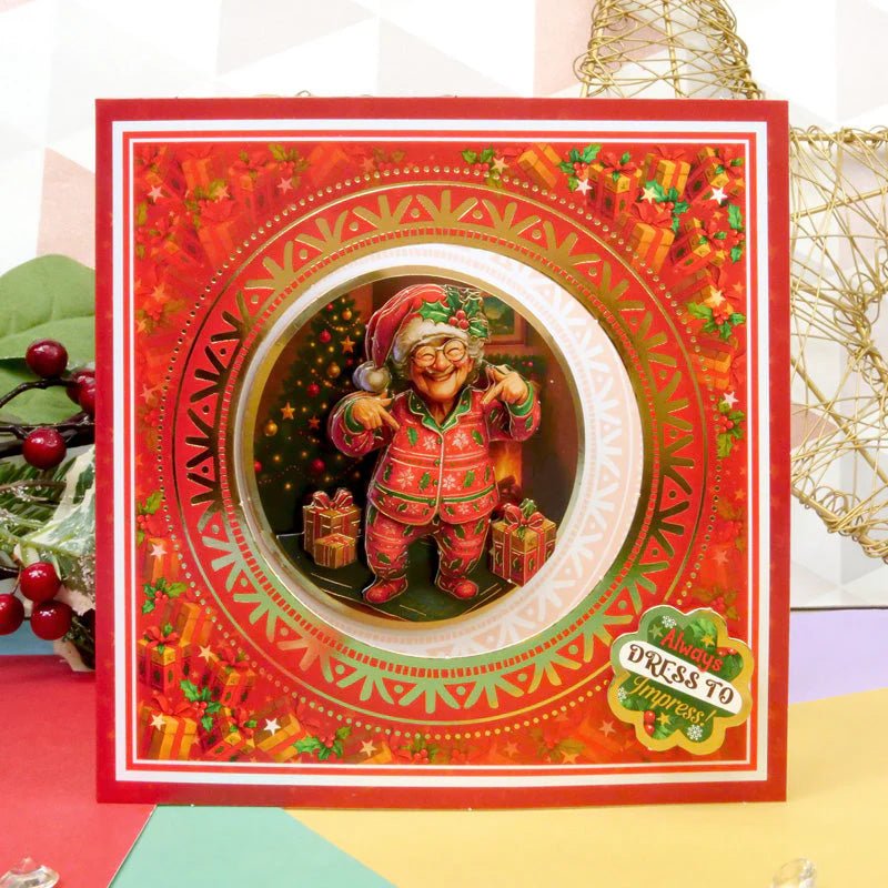 Hunkydory Crafts - Delightful Golden Oldies Festive Fun Decoupage Card Kit - The Crafty Kiwi