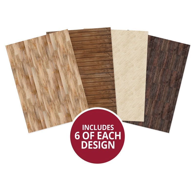 Hunkydory Crafts - Essential Paper Packs - Woodgrains - The Crafty Kiwi