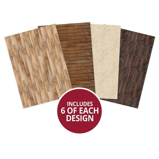 Hunkydory Crafts - Essential Paper Packs - Woodgrains - The Crafty Kiwi